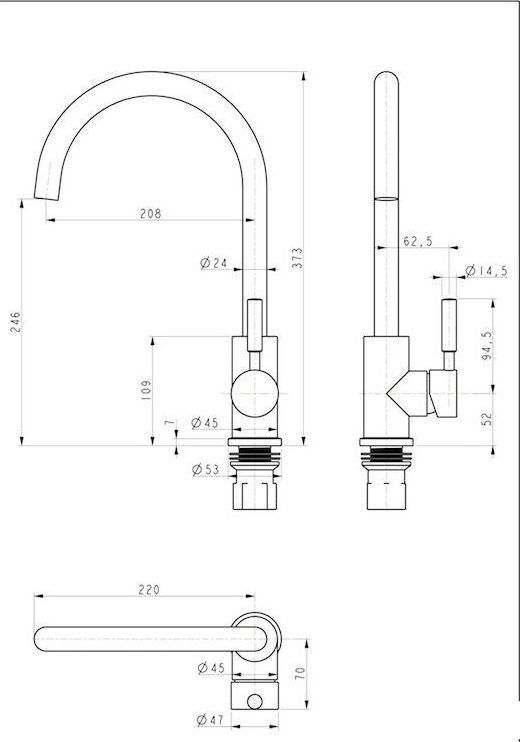 Смеситель Paulmark Ho212063-BS