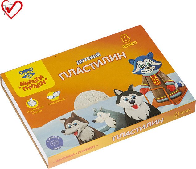 Пластилин Мульти-пульти Енот на Аляске ДП_10233 (8цв)