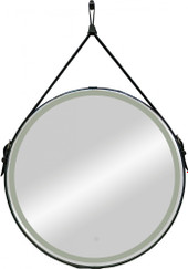 Континент Зеркало Millenium Black Led D 50 (натуральная кожа, черный)