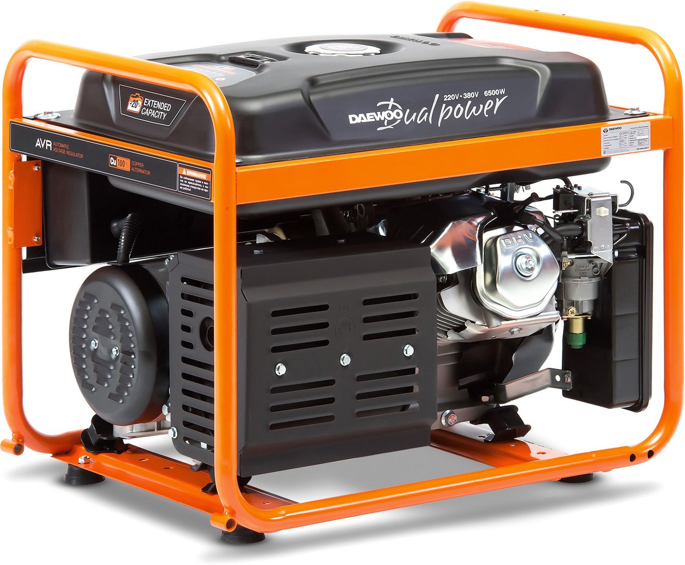 Бензиновый генератор Daewoo Power GDA 7500DPE-3