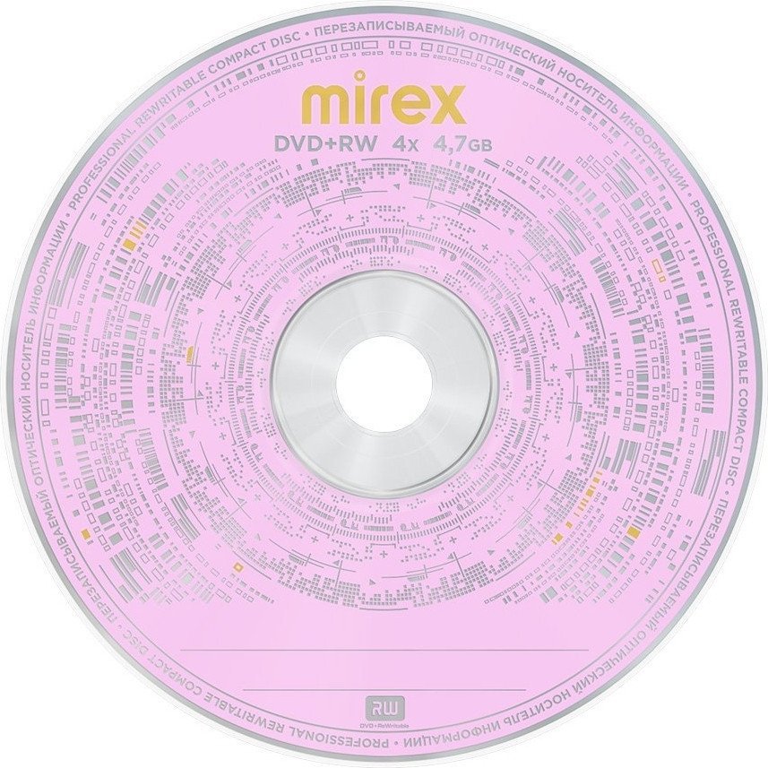 DVD+RW диск Mirex 4.7Gb 4x UL130022A4B (50 шт.)
