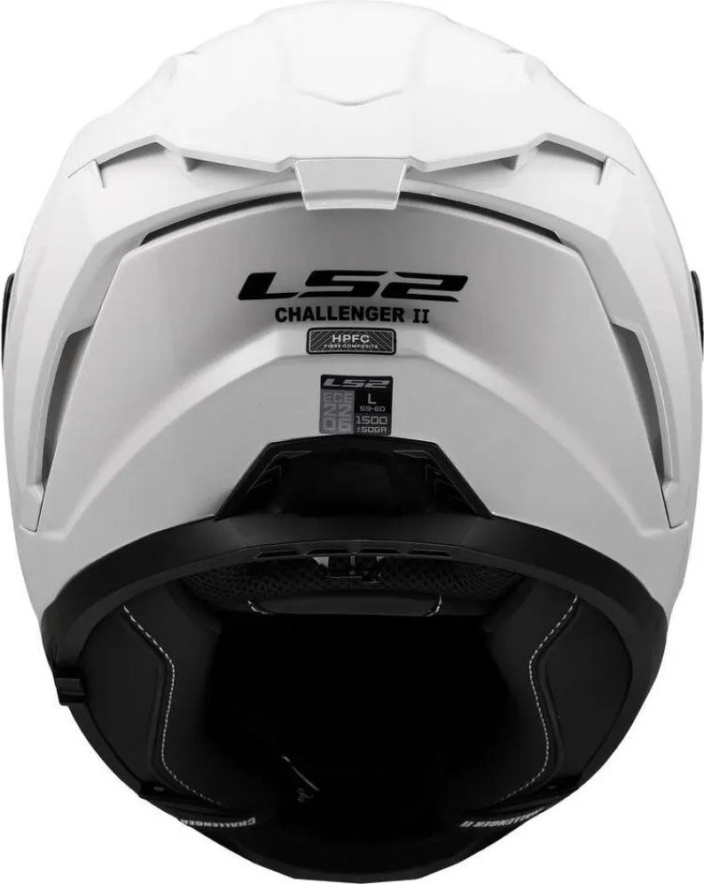 Мотошлем LS2 FF817 Challenger II Solid (L, белый)