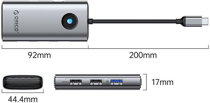Док-станция Orico PW11-5P-GY-EP