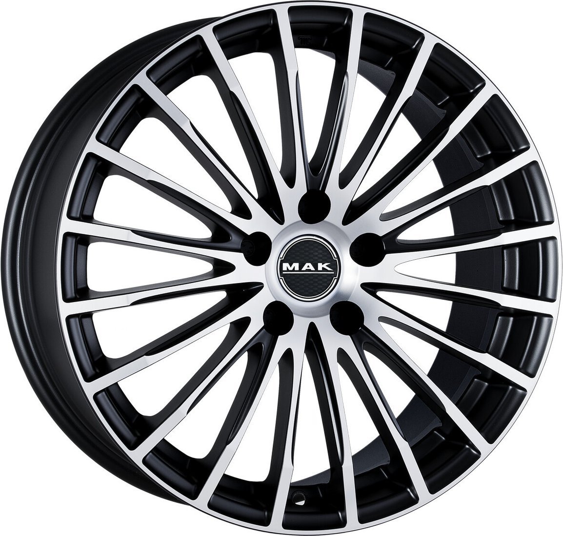 Литые диски MAK Fatale 17x7.5" 5x100мм DIA 56.1мм ET 48мм Ice Black