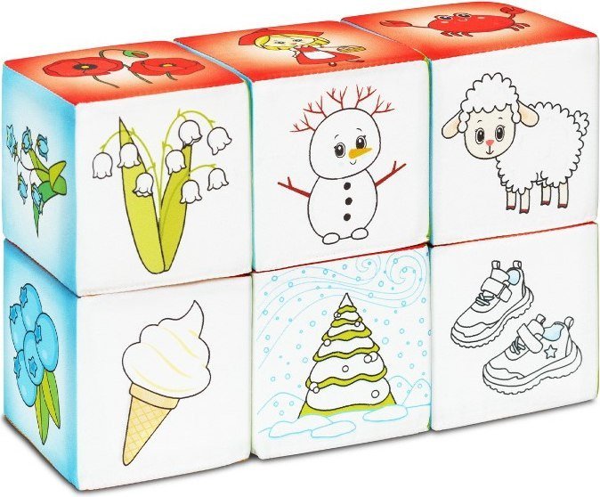 Развивающая игра Мякиши Кубики Азбука цвета 924