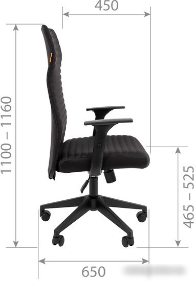 Офисное кресло CHAIRMAN 611 (ткань OS-01 черный)