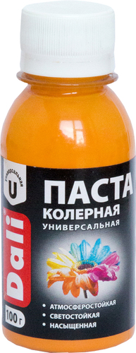 Колеровочная краска Dali универсальная 0.1 кг (оранжевый)