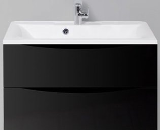 BelBagno Тумба под умывальник Marino-800-2C-SO-NL-P (nero laccato lucido)