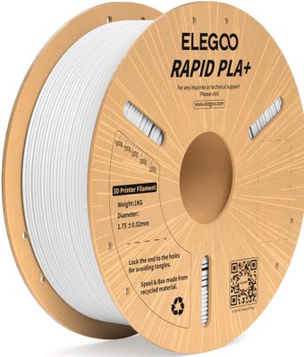 Филамент Elegoo RAPID PLA+ (1.75 мм, 1 кг, белый)