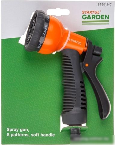 Распылитель Startul Garden Пистолет-распылитель 8-позиционный с мягкой ручкой ST6012-01