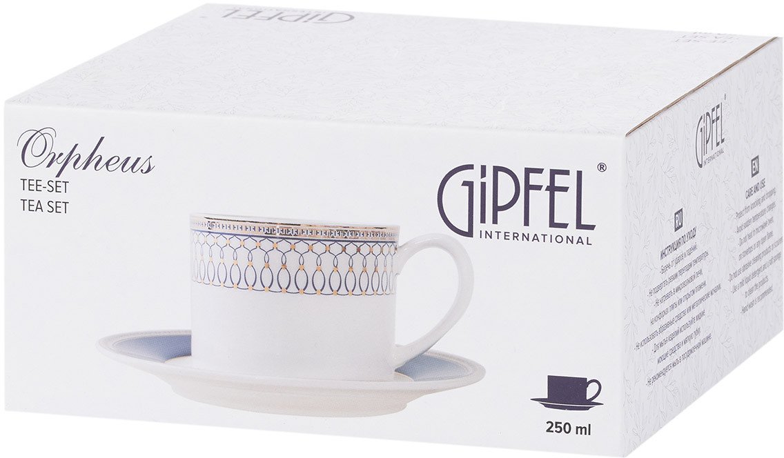 Чашка Gipfel Orpheus 51559 (белый/синий)
