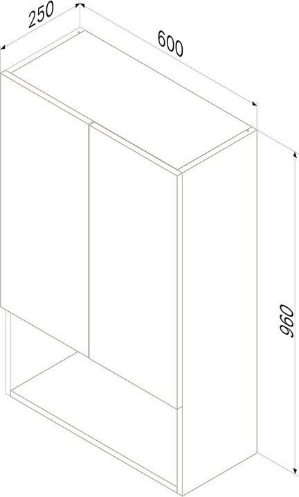 AM.PM Шкаф для ванной X-Joy M85CHX06021WG (белый глянец)