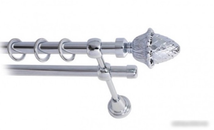 Наконечник для карниза Lm Decor YF032 Шишка 16мм (хром)