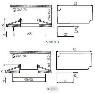 Точечный светильник Kanlux Soren L-BL 24414