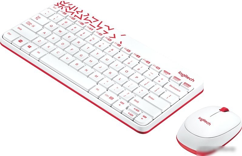 Офисный набор Logitech MK240 Nano 920-008160 (белый)