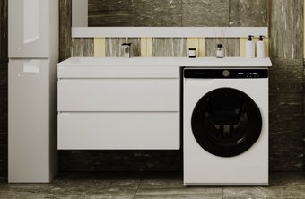 Symbolite Тумба под умывальник Даллас 150 Люкс Plus 2 ящика (подвесная, белый)