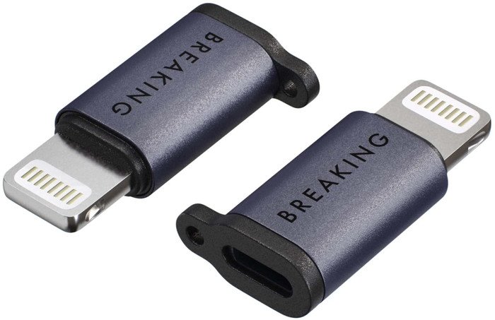 Адаптер Breaking 24568 Y02 Lightning - USB Type-C (фиолетовый)