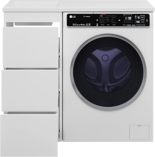 Brevita Тумба под умывальник Grafit 40 GRA-01040-023Я (левый, белый)