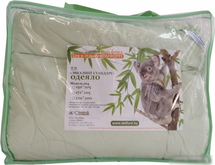 Одеяло Delford Эвкалипт Стандарт ПВХ 220x200 4ЭХН1-уп11