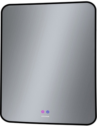 Grossman Зеркало Elegans-норма Black LED 1770802 (с сенсорным выключателем и подогревом)