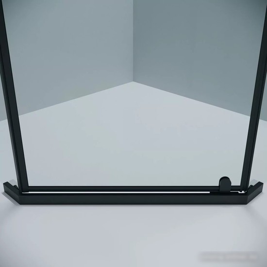 Душевой уголок Grossman Pragma 100x100x195 302.K33.03.1010.21.00 (черный матовый/прозрачное стекло)