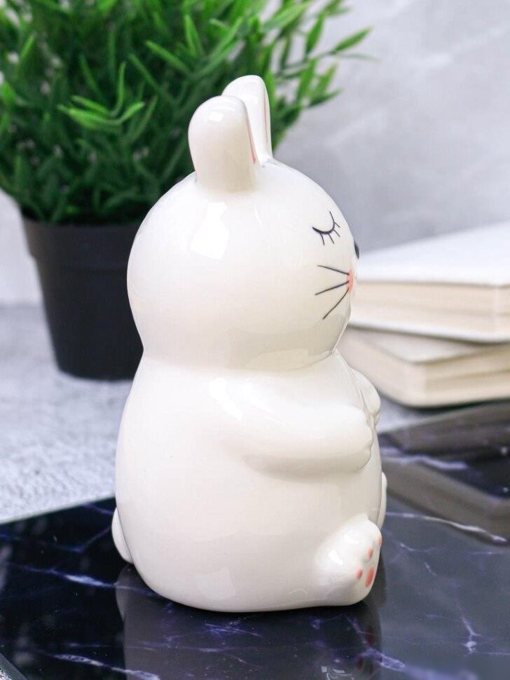 Копилка для денег ILikeGift Sleepy bunny FC191121 (белый)