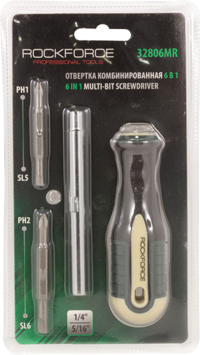 Отвертка RockForce PH1xSL5/PH2xSL6 RF-32806MR