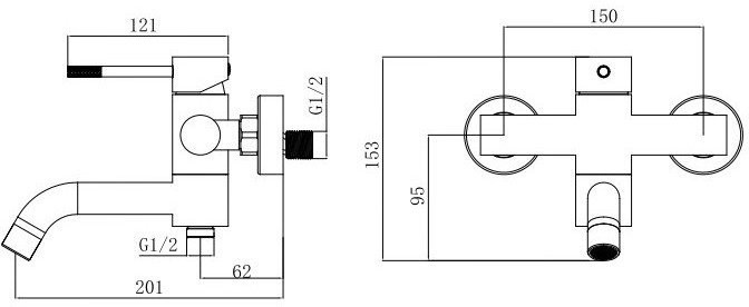 Смеситель Voda Vessel VSL54GM