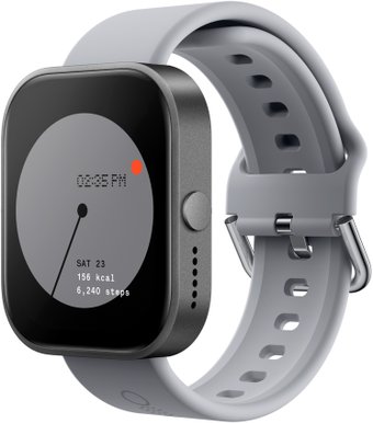 Умные часы CMF Watch Pro (темно-серый, серый силиконовый ремешок)