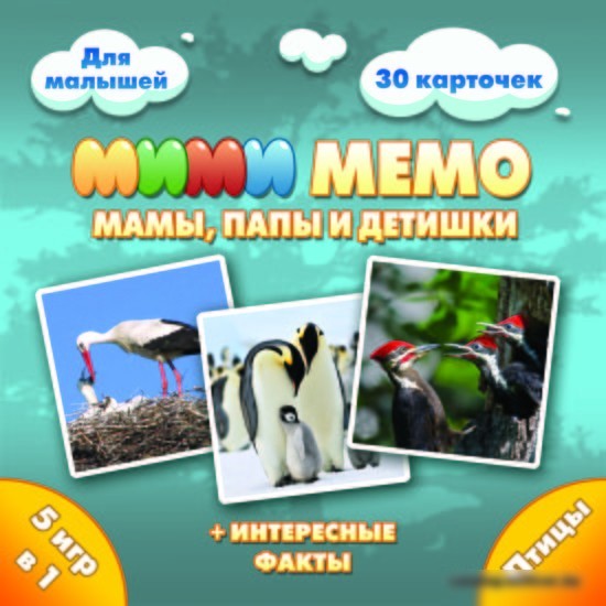 Настольная игра Нескучные игры Ми-Ми-Мемо Птицы 8052