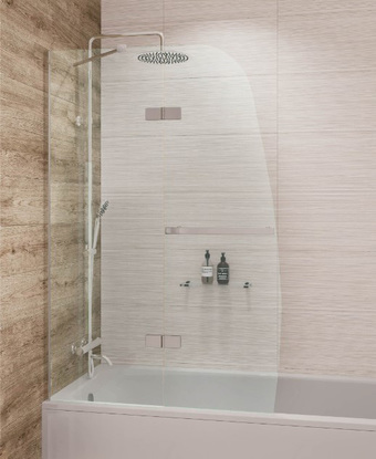 Стеклянная шторка для ванны Grossman GR-102 150х90