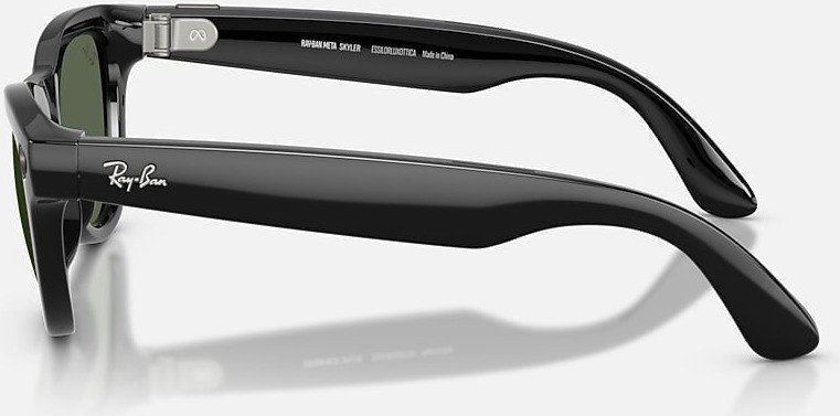 Умные очки Ray-Ban Skyler Gen 2 RW4014 (глянцевый черный/прозрачный/зеленый)