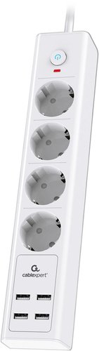 Сетевой фильтр Cablexpert Exnovo EXN-4-U4-W-2