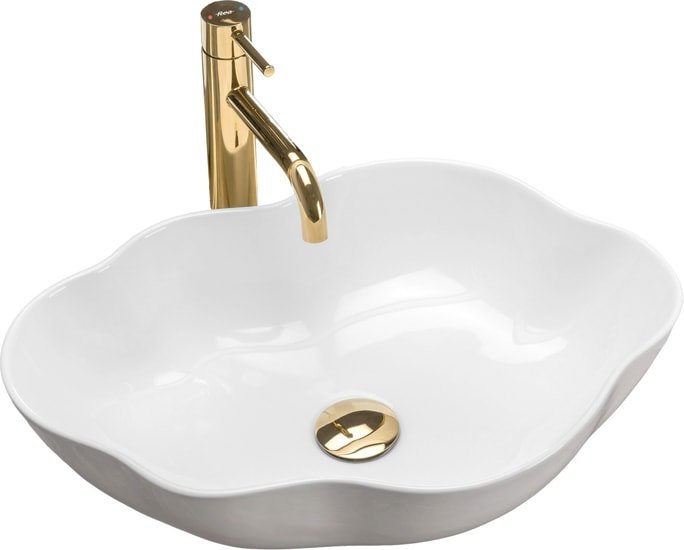 Умывальник Rea Pearl (белый)