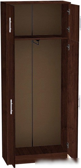 Шкаф распашной МДК ПРШ1 2-х створчатый 2020x800x400 (венге)