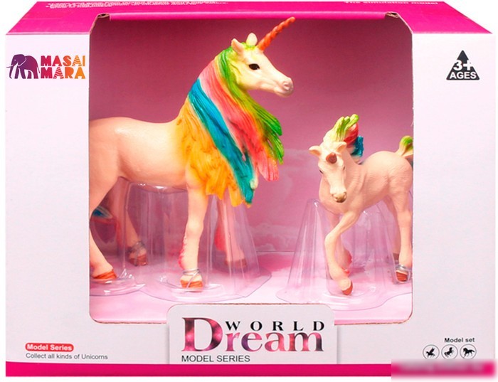 Набор фигурок Masai Mara Мир фэнтези. Семья белых единорогов MM206-404