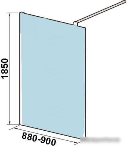 Душевая стенка WeltWasser WW400 90G-1