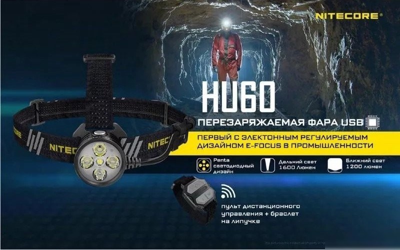 Фонарь Nitecore HU60