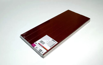 Металлический канал для переплета OPUS Classic Slim 304x24 мм OCHSLIM2430410BOR (10 шт, бордовый)