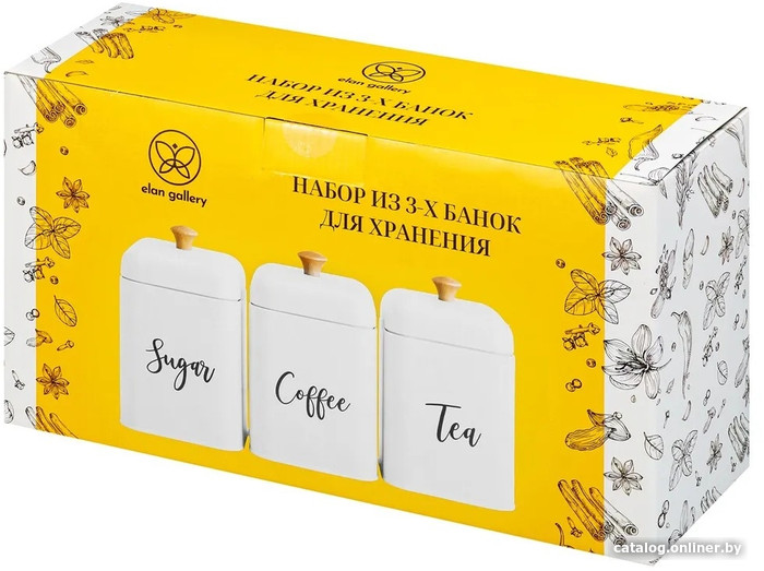 Набор емкостей Elan Gallery Tea, Coffee, Sugar 240387
