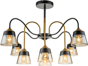Подвесная люстра Escada 1147/8P (Black/Brass)