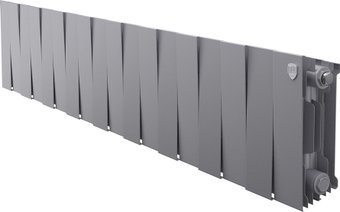 Биметаллический радиатор Royal Thermo PianoForte 200 Серебристый - 18 секций