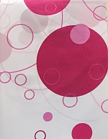 Шторка-занавеска для ванны Miranda Bubble Pink