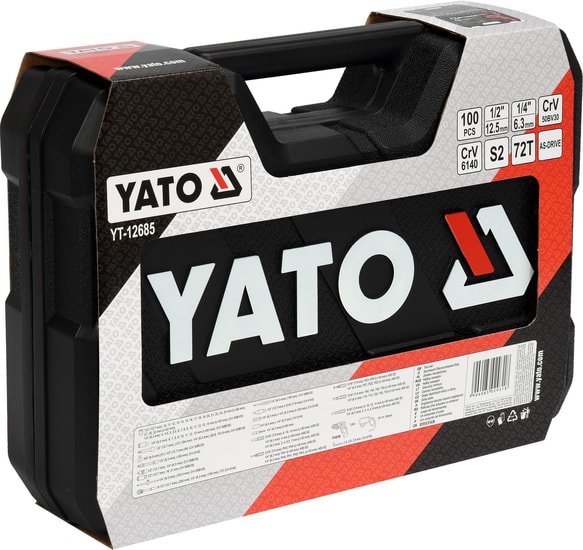 Универсальный набор инструментов Yato YT-12685 (100 предметов)