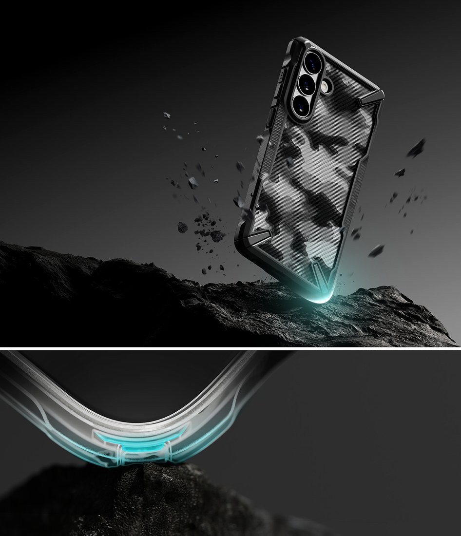 Чехол для телефона Ringke Fusion X для Galaxy S26 Plus (Camo Black)
