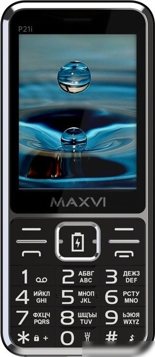 Кнопочный телефон Maxvi P21i (черный)
