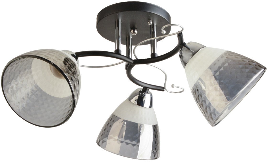 Люстра средней высоты Mirastyle BL-8224/3 BK+CR