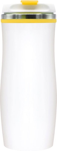 Термокружка UTTA Latte 5003.06 0.42л (белый/желтый)