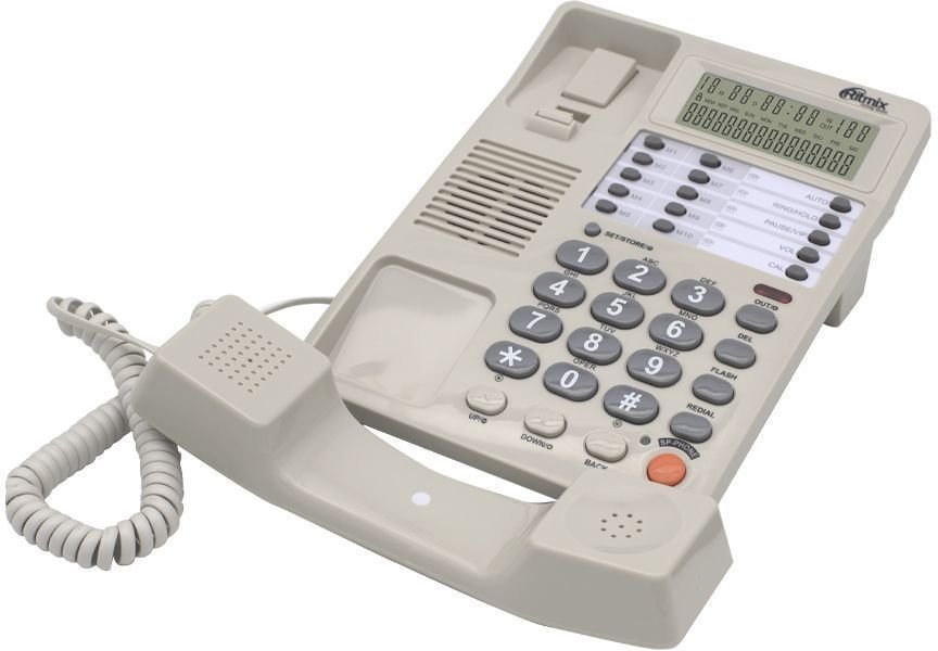Проводной телефон Ritmix RT-495 (белый)