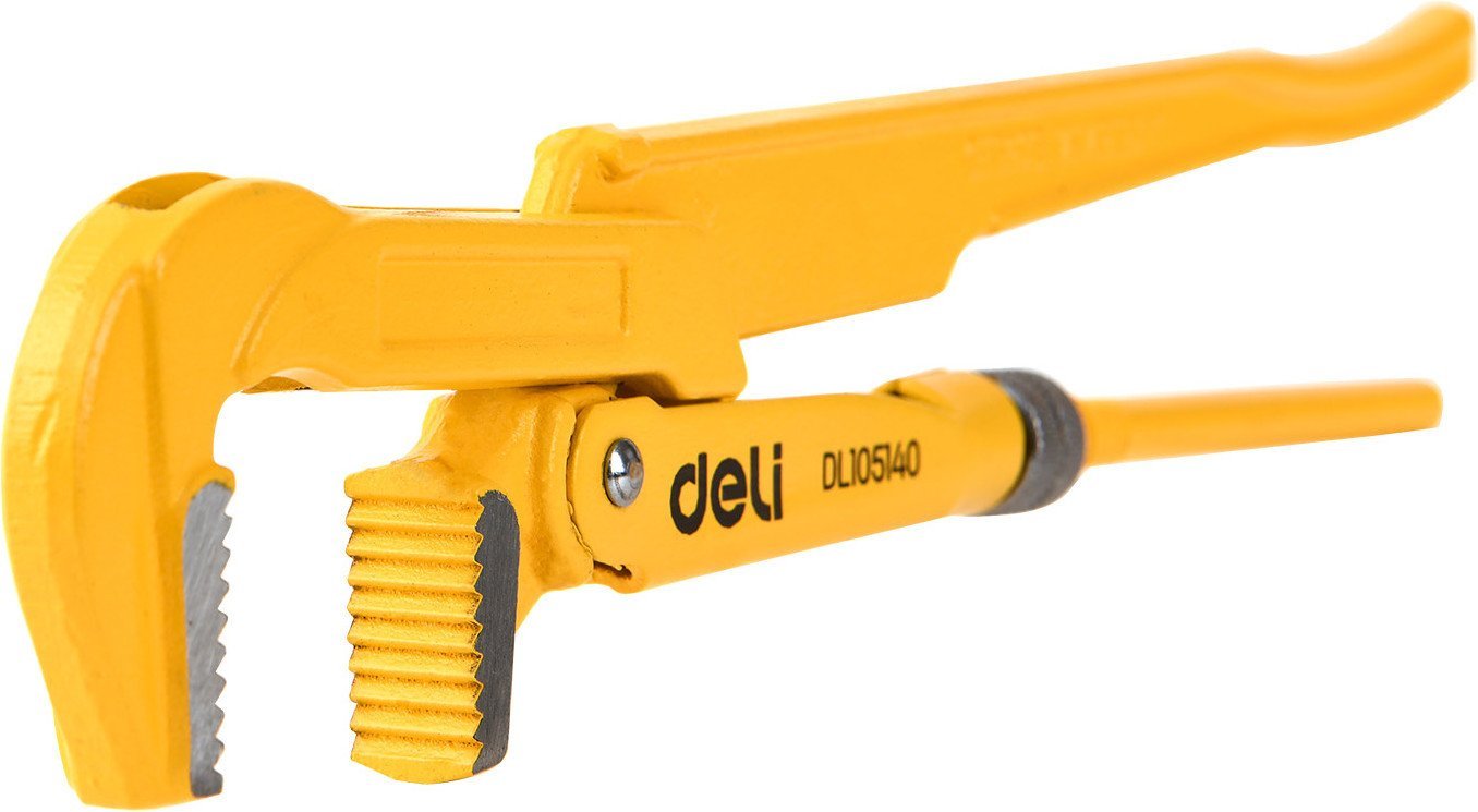 Ключ трубный Deli YS EDL105140 (1", раскрытие губок 40мм)